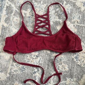Xhilaration Burgundy Bikini Top
